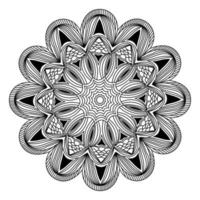 Mandala de elegancia decorativa para diseño de fondo de invitación vector