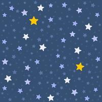 Seamless Pattern with Night Sky vector