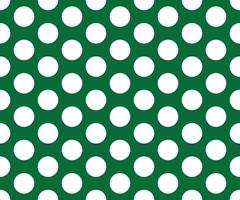 Vintage polka dots white and green pattern vector