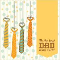 Happy fathers day card vector