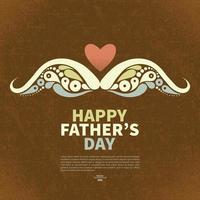 Happy fathers day card vector