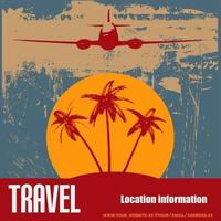 Travel template design vector