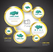 Info graphic design vector