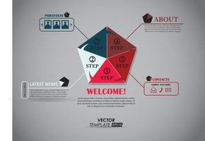 Info graphic design vector