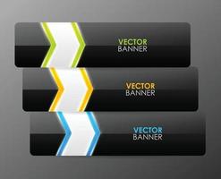 diseño de banner de vector brillante