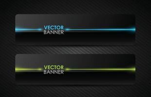 diseño de vector de banner brillante