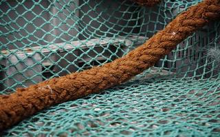 viejas redes de pesca foto