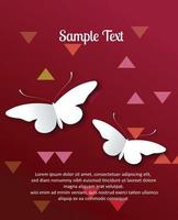 Butterfly abstract background vector