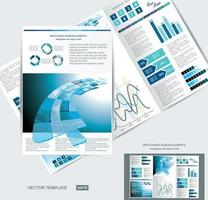 Brochure template vector design