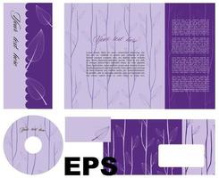 CD cover template design vector