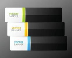 diseño de banner de vector brillante