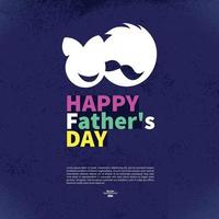 Happy fathers day card vector