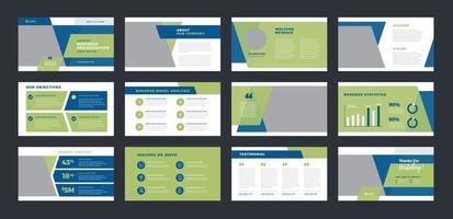 Business Presentation Brochure Guide Design or Pitch Deck sales slider vector