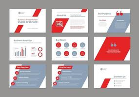 Business Presentation Brochure Guide Design or Pitch Deck sales slider vector