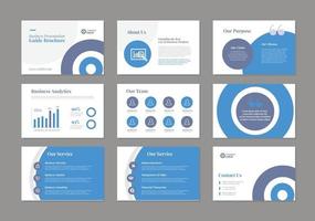 Business Presentation Brochure Guide Design or Pitch Deck sales slider vector