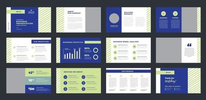 Business Presentation Brochure Guide Design or Pitch Deck sales slider vector