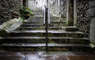 Ancient stone staircase photo