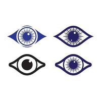 Eye care logo images vector