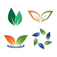 Leaf logo images vector