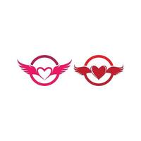 Wing logo images vector