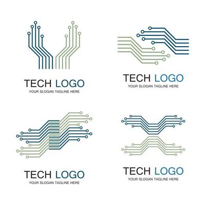 Technology logo images illustration