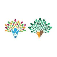 Tree logo images design vector