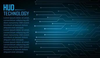 Fondo de concepto de tecnología futura de circuito cibernético vector