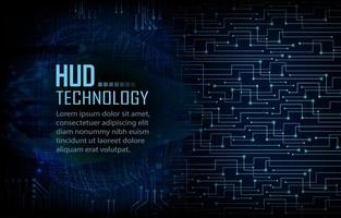 Fondo de concepto de tecnología futura de circuito cibernético vector