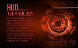 Fondo de concepto de tecnología futura de circuito cibernético vector