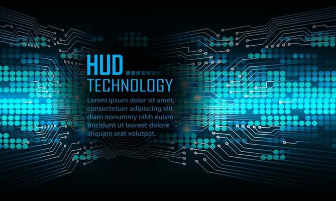 cyber circuit future technology concept background
