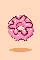 Donuts icon cartoon illustration vector