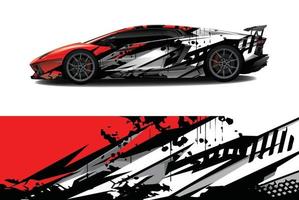 sport car decal wrap design vector