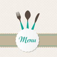 Background with Forks, Spoons end Knifes. Vector Illustration