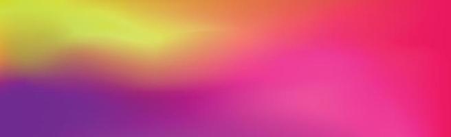 Blurred large panoramic summer background multicolored gradient vector