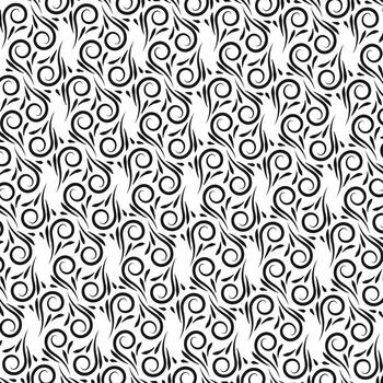 Seamless pattern, various geometric shapes on a white background vector