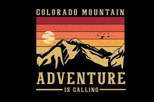 adventure is calling  silhouette design retro style vector