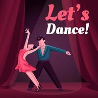 Rumba classes social media post mockup vector