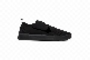 hermosas zapatillas negras pixeladas. ilustración vectorial. nike