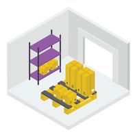 Warehouse Parcel Storage vector