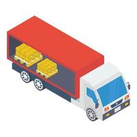 furgoneta de reparto logístico vector