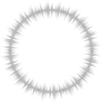 Bursting rays. Sunburst frame. Abstract equalizer element vector