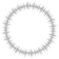 Bursting rays. Sunburst frame. Abstract equalizer element vector