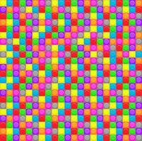 Seamless pattern with plastic construction blocks. Vector