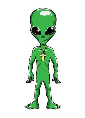 Green Alien Cartoon Character Space Mode 2949228 Vector Art at Vecteezy