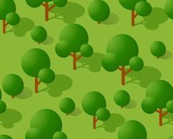 The seamless pattern is the background of the isometric vector