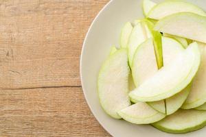 Fresh guava fruits sliced - tropical fruit photo