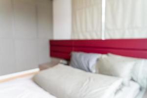 Abstract blur bedroom interior for background photo