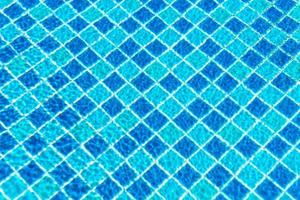 Swimming pool tiles with water surface for background photo