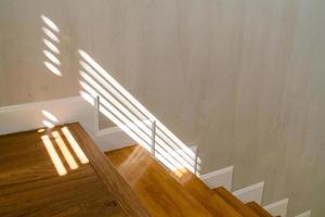 Beautiful stair step with sunlight photo