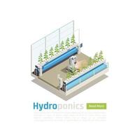 Modern Greenhouse Technology Isometric Composition Vector Illustration